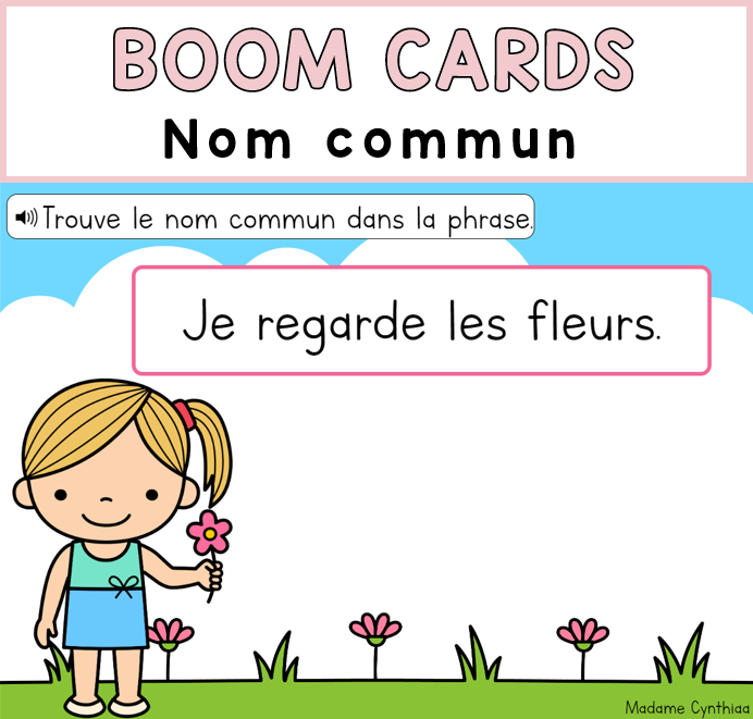 Boom Cards - Nom commun