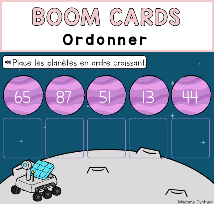 Boom Cards - Ordonner 0-100