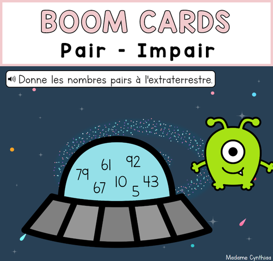 Boom Cards - Pair/impair