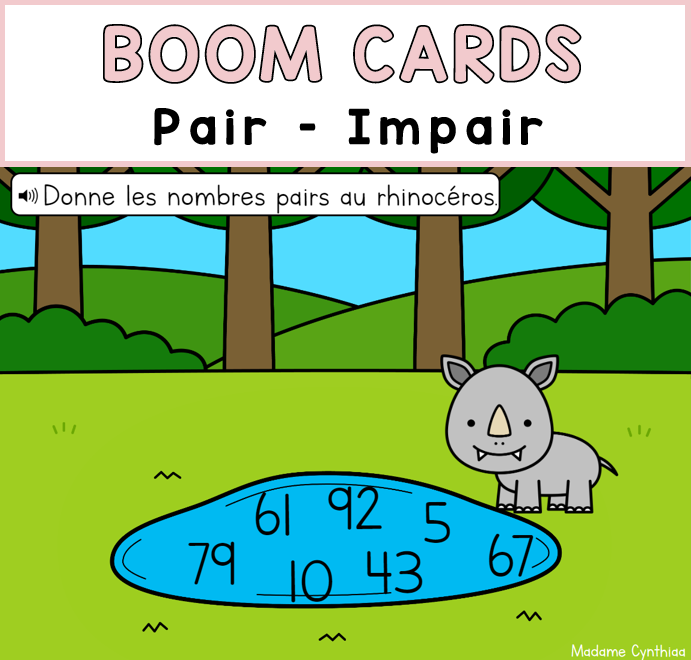 Boom Cards - Pair/impair