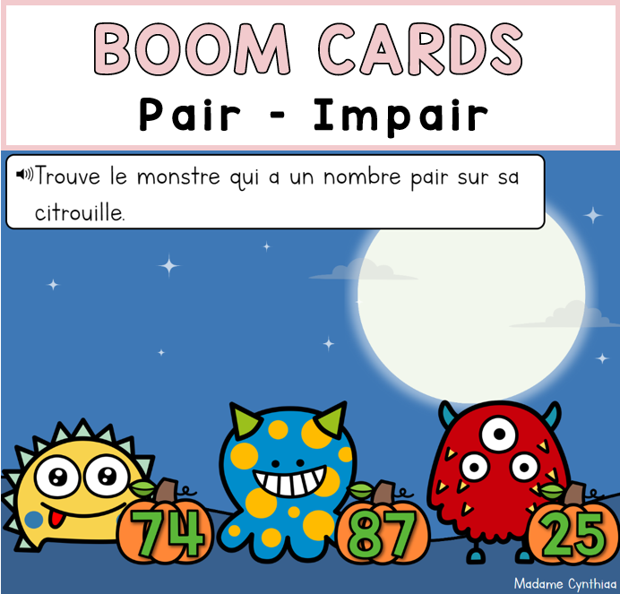 Boom Cards - Pair/impair