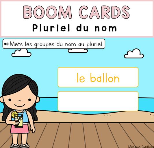 Boom Cards - Pluriel