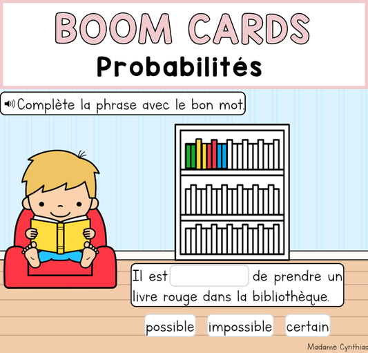 Boom Cards - Probabilités