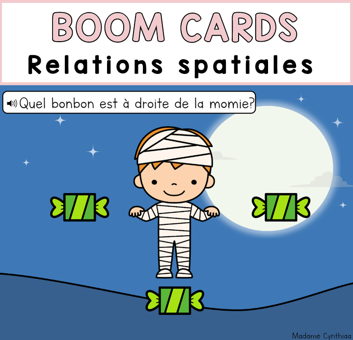 Boom Cards - Relations spatiales