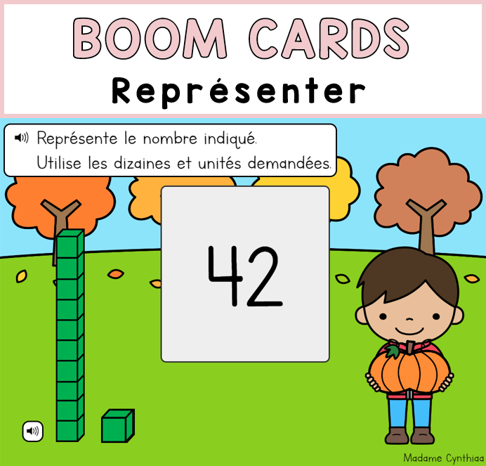 Boom Cards - Représenter 0-100