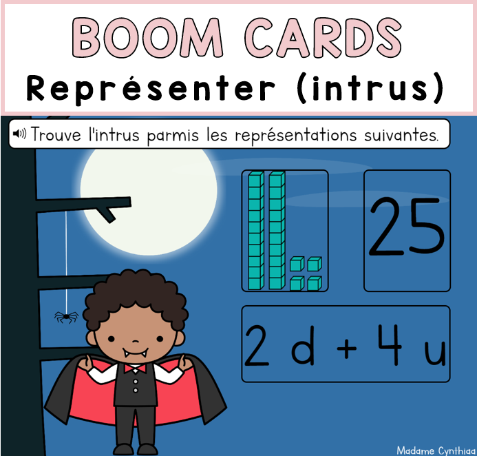 Boom Cards - Représentation (intrus) - 0-100