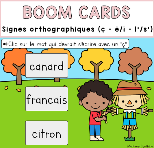 Boom Cards - Signes orthographiques