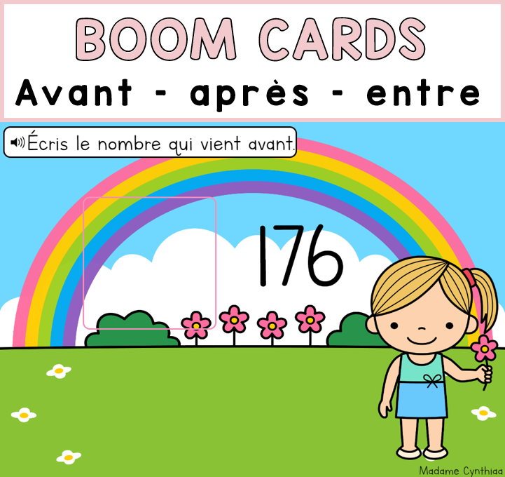 Boom Cards - Avant/après/entre 0-1000