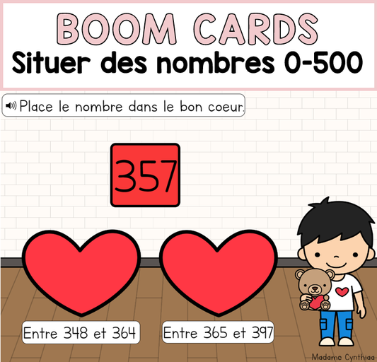 Boom Cards - Situer des nombres