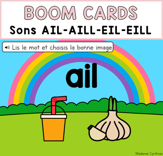 Boom Cards - Sons ail-aill-eil-eill