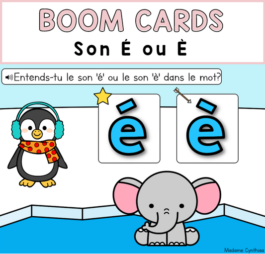 Boom Cards - Entends-tu É ou È?