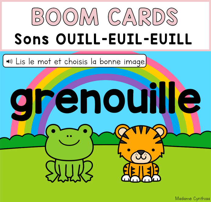 Boom Cards - Sons ouill-euil-euill