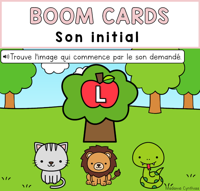 Boom Cards - Son initial