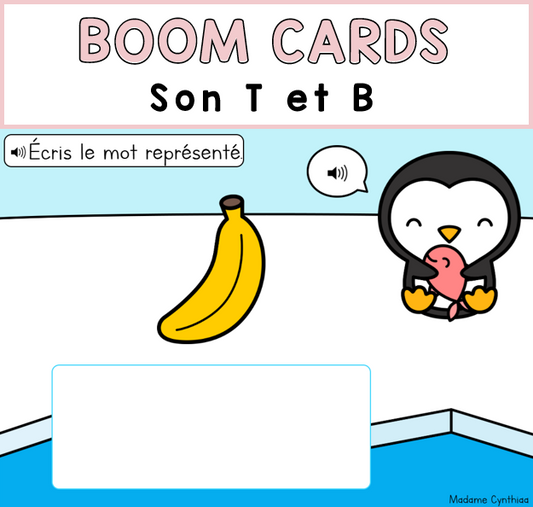 Boom Cards - Son T et B