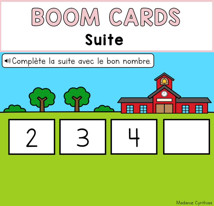 Boom Cards - Rentrée scolaire 1re année - Math