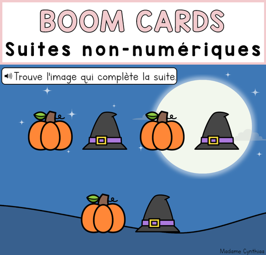 Boom Cards - Suite non numérique