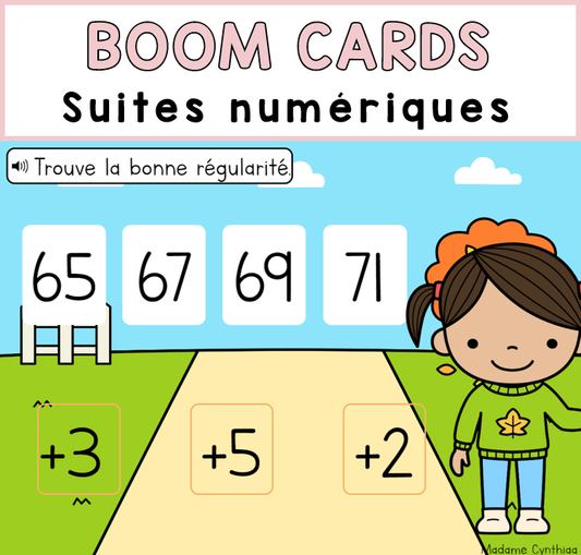 Boom Cards - Suites numériques