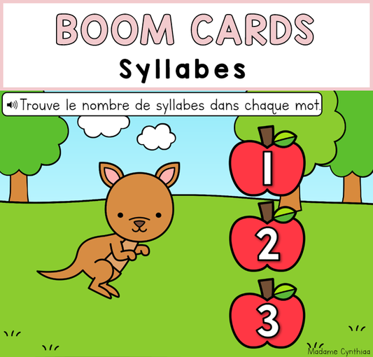 Boom Cards - Syllabe