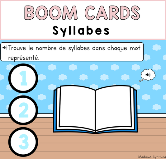 Boom Cards - Syllabes