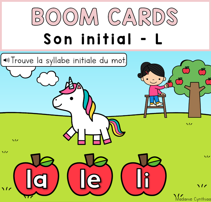 Boom Cards - Syllabe initiale - L