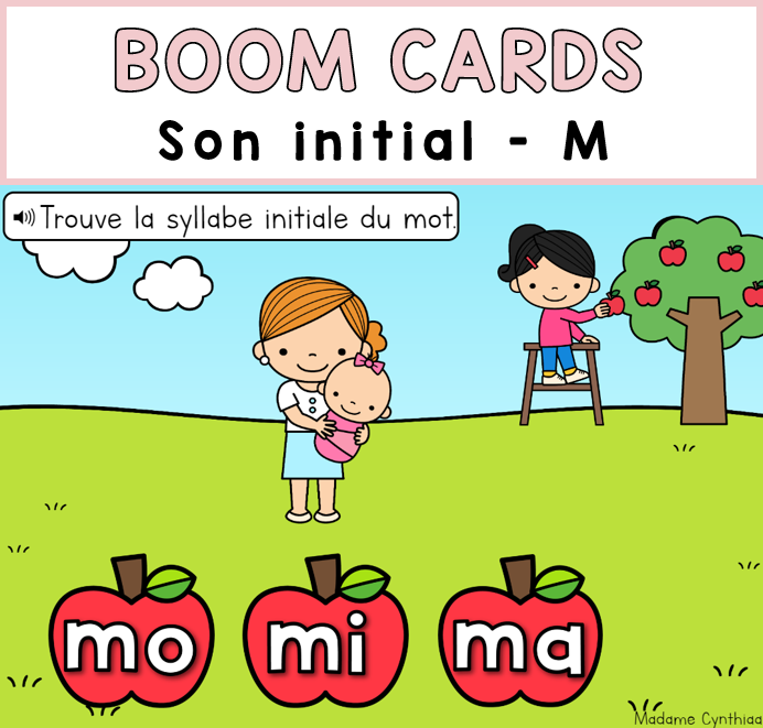 Boom Cards - Syllabe initiale - M