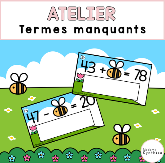 Atelier - Terme manquant 0-80