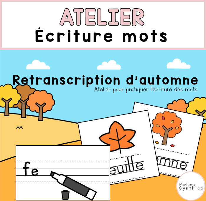 Atelier - Écriture mots