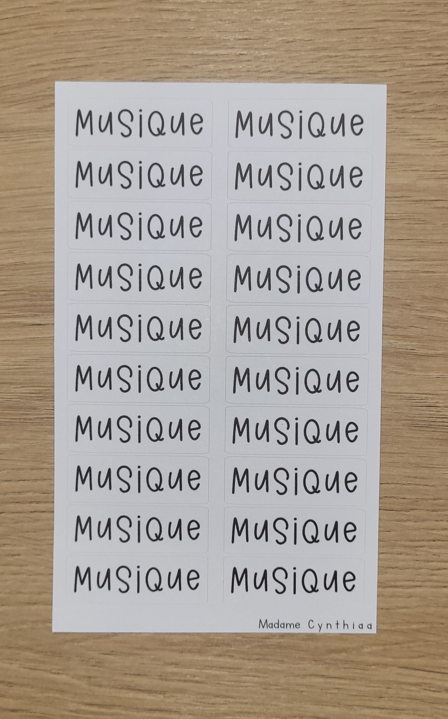 Autocollant - Musique