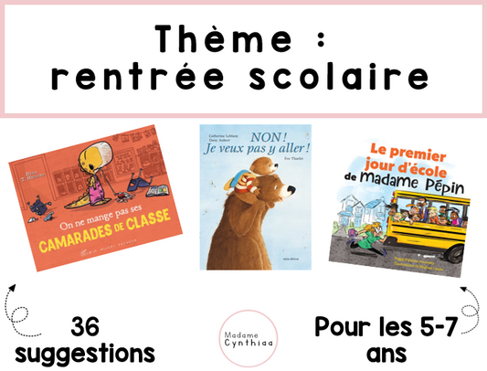 Thème : rentrée scolaire